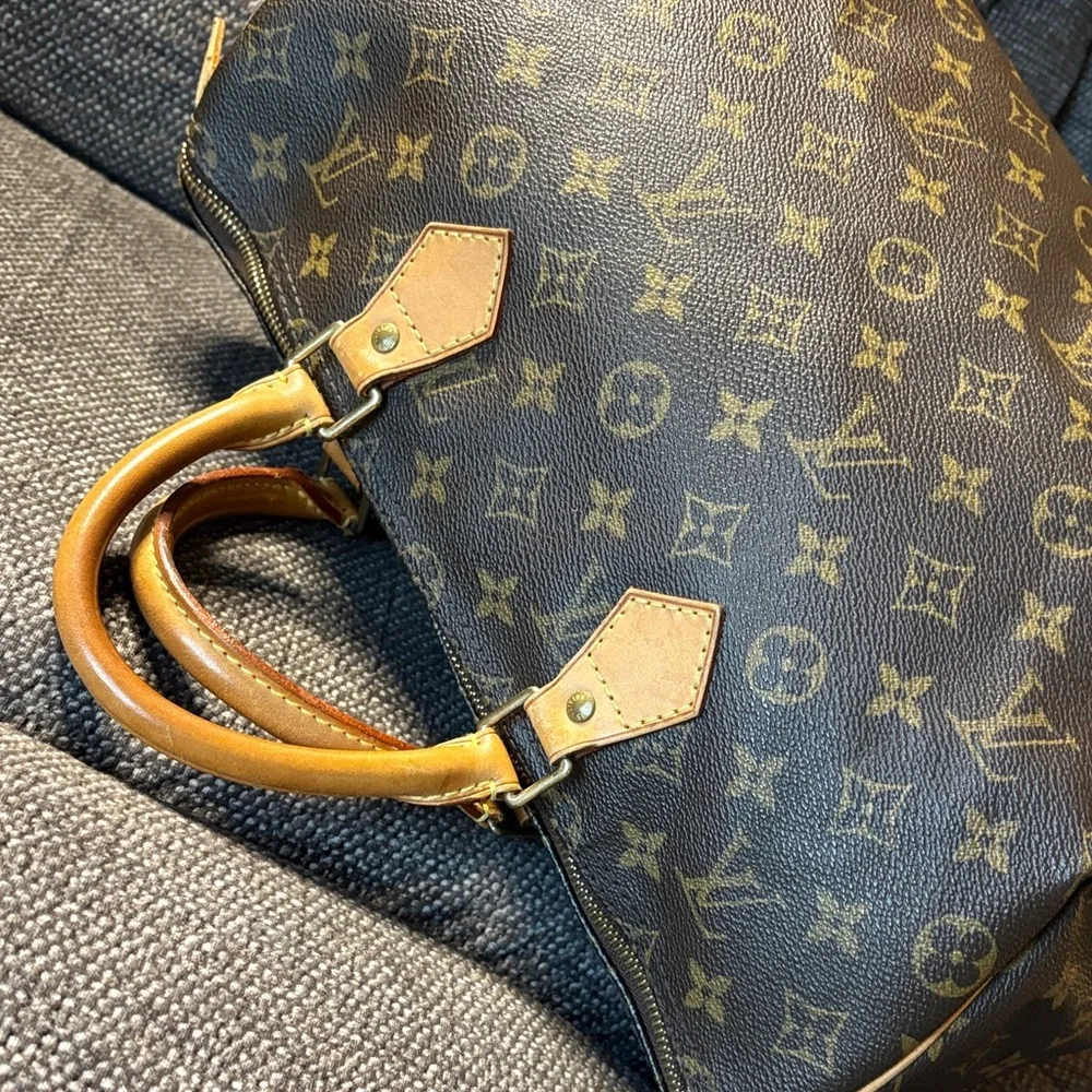 Louis Vuitton Speedy 35 Monogram Canvas Boston Bag Vintage